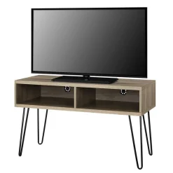 TV Regal in Eiche Holzoptik & Schwarz - Esberg^Wohnen Online