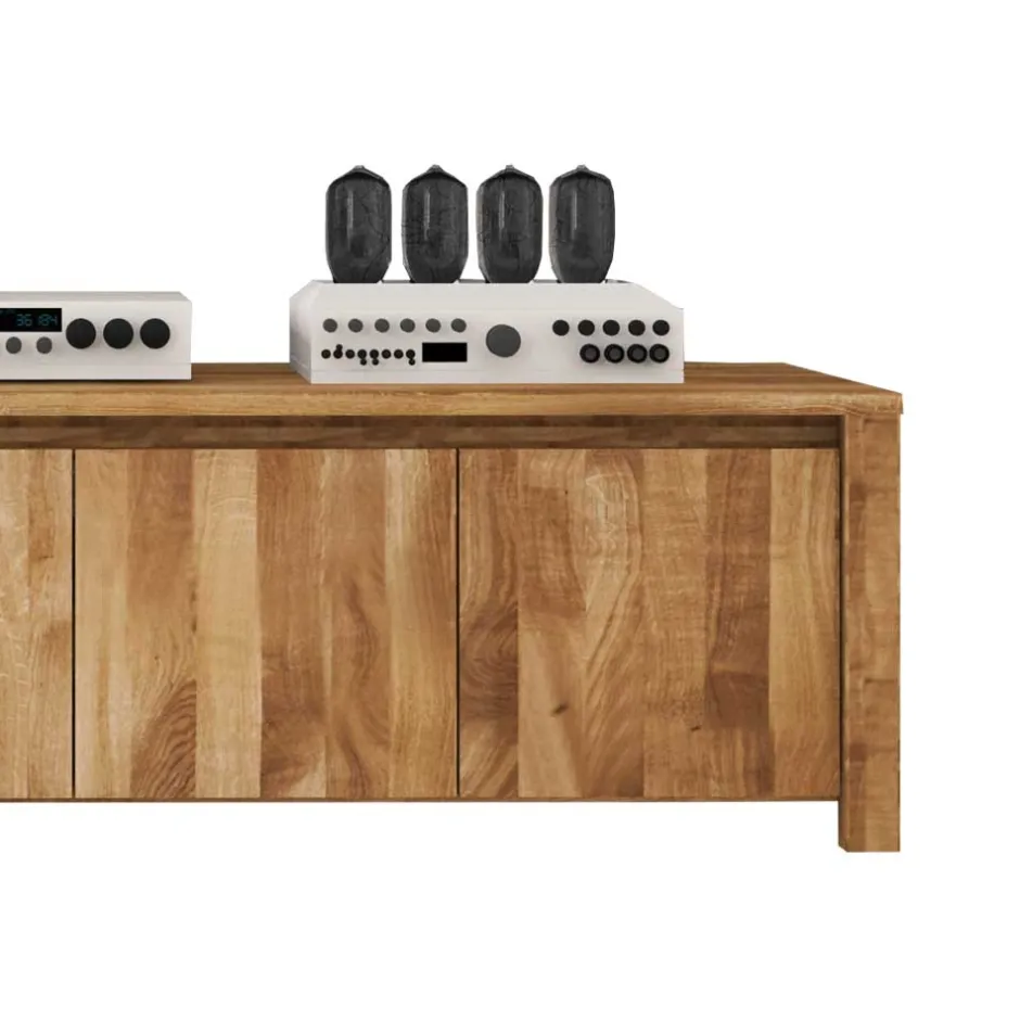 Wohnen TV Sideboard Nadalia aus Wildeiche Massivholz