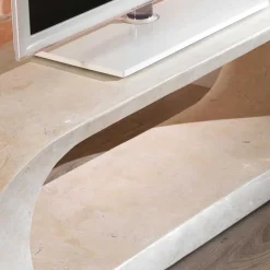 Wohnen TV Tisch Filicudia in Creme Weiß