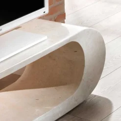 Wohnen TV Tisch Filicudia in Creme Weiß