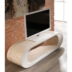 Wohnen TV Tisch Filicudia in Creme Weiß