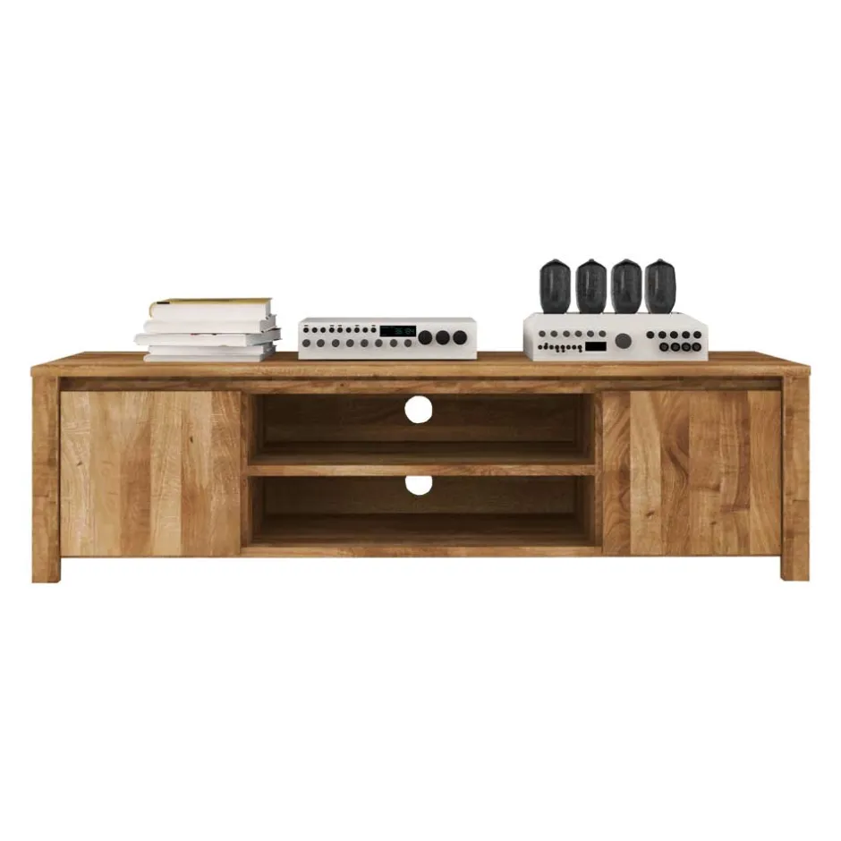 Wohnen TV Tisch Nadalia aus Wildeiche Massivholz
