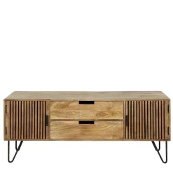 TV Unterschrank aus Mangoholz in Sandfarben - Baina^Wohnen Hot