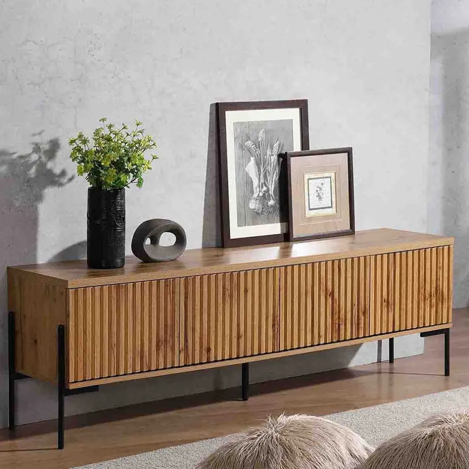 Wohnen TV Unterschrank im Skandi Design - Elastian