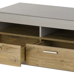 Wohnen TV Unterschrank in Hellgrau & Zinneiche NB - Lioscas