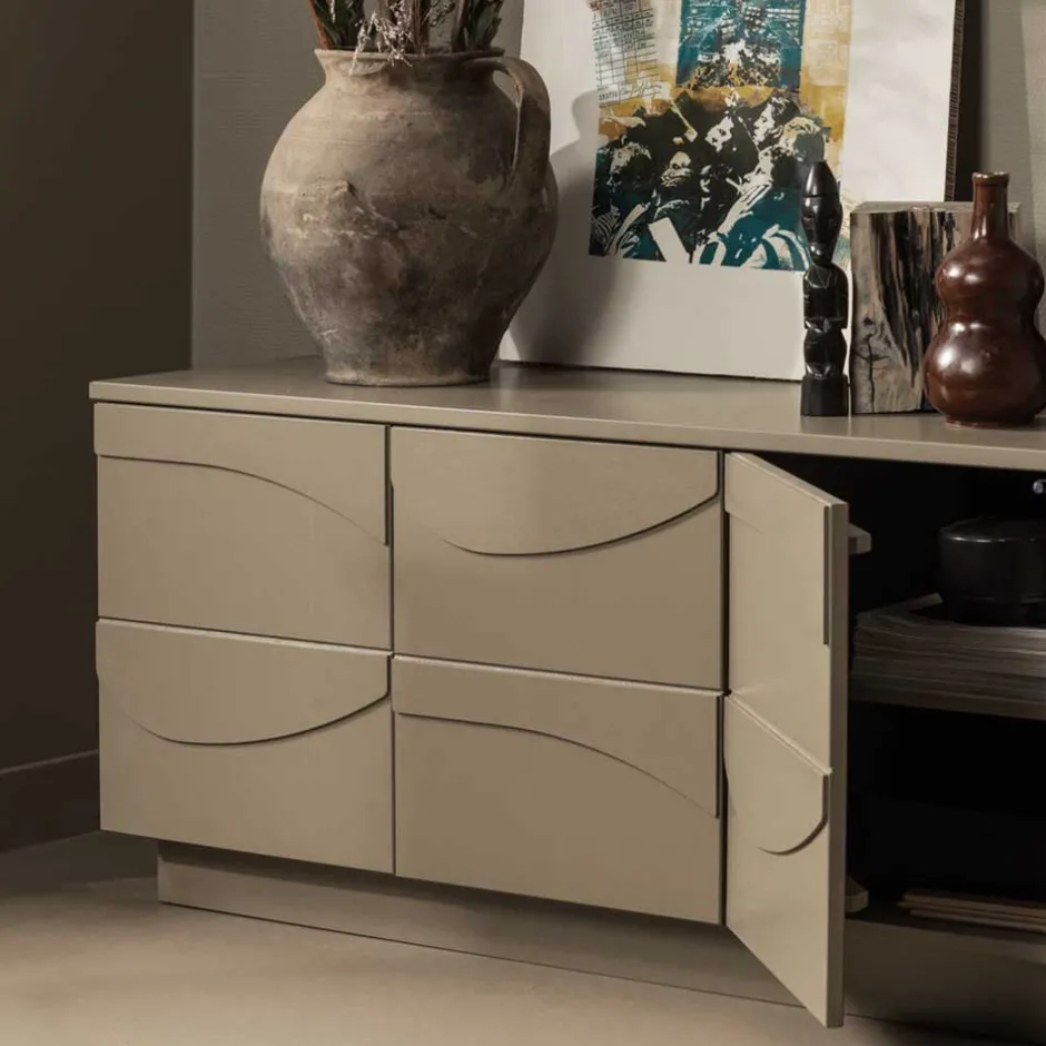 Wohnen TV Unterschrank in Schlammfarben - Ophra