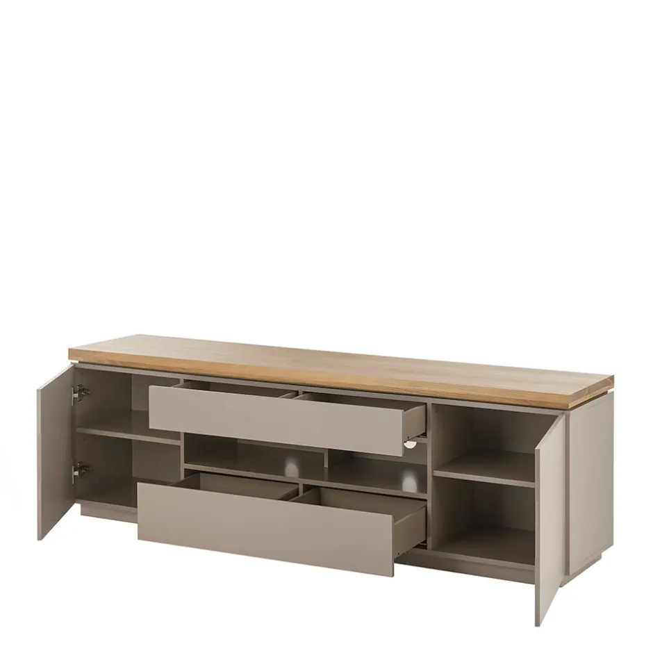 TV Unterschrank in Taupe & Akazie - Anja^Wohnen Outlet