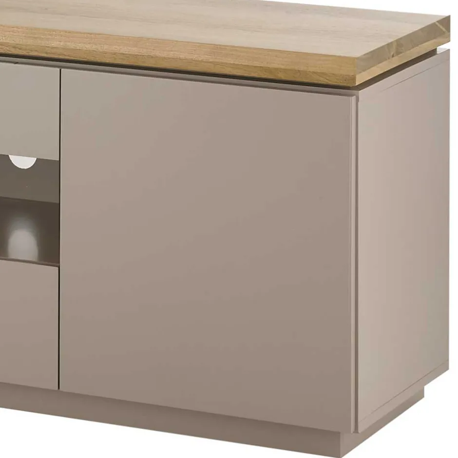 TV Unterschrank in Taupe & Akazie - Anja^Wohnen Outlet