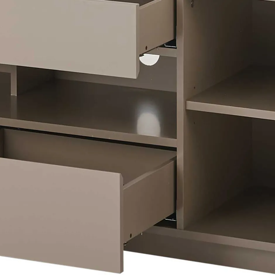 TV Unterschrank in Taupe & Akazie - Anja^Wohnen Outlet