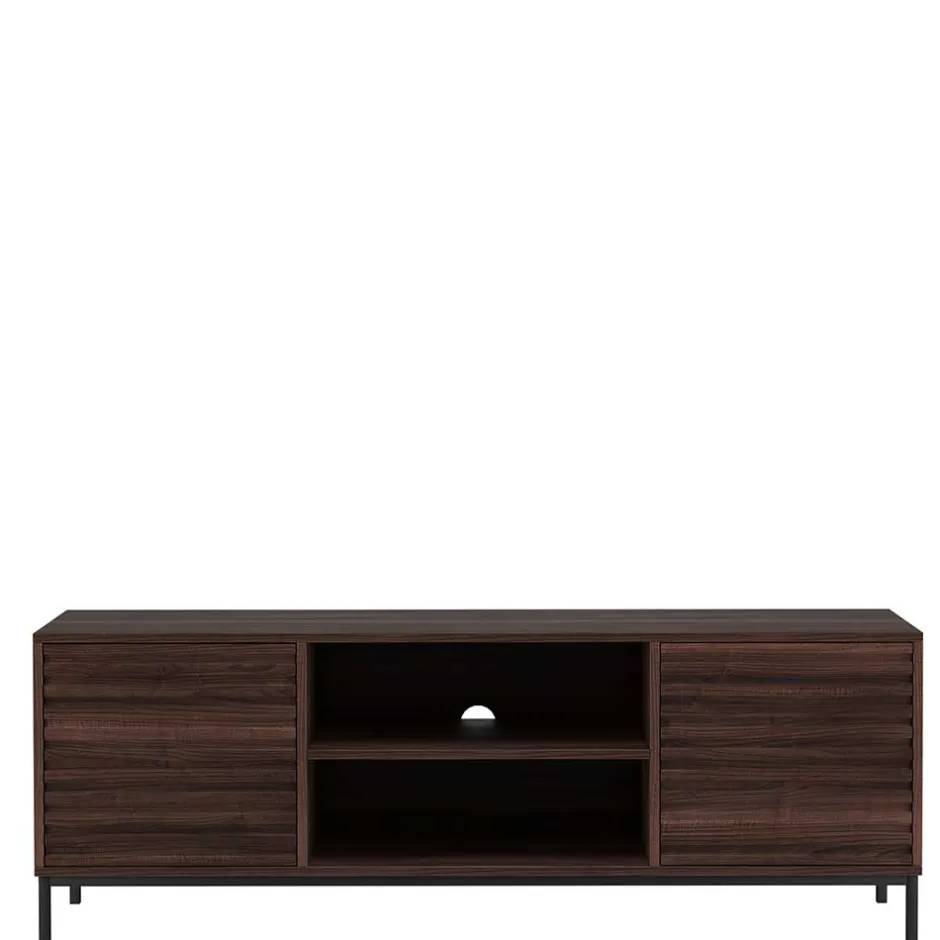 Wohnen TV Unterschrank in Walnuss Holzoptik - Teleska