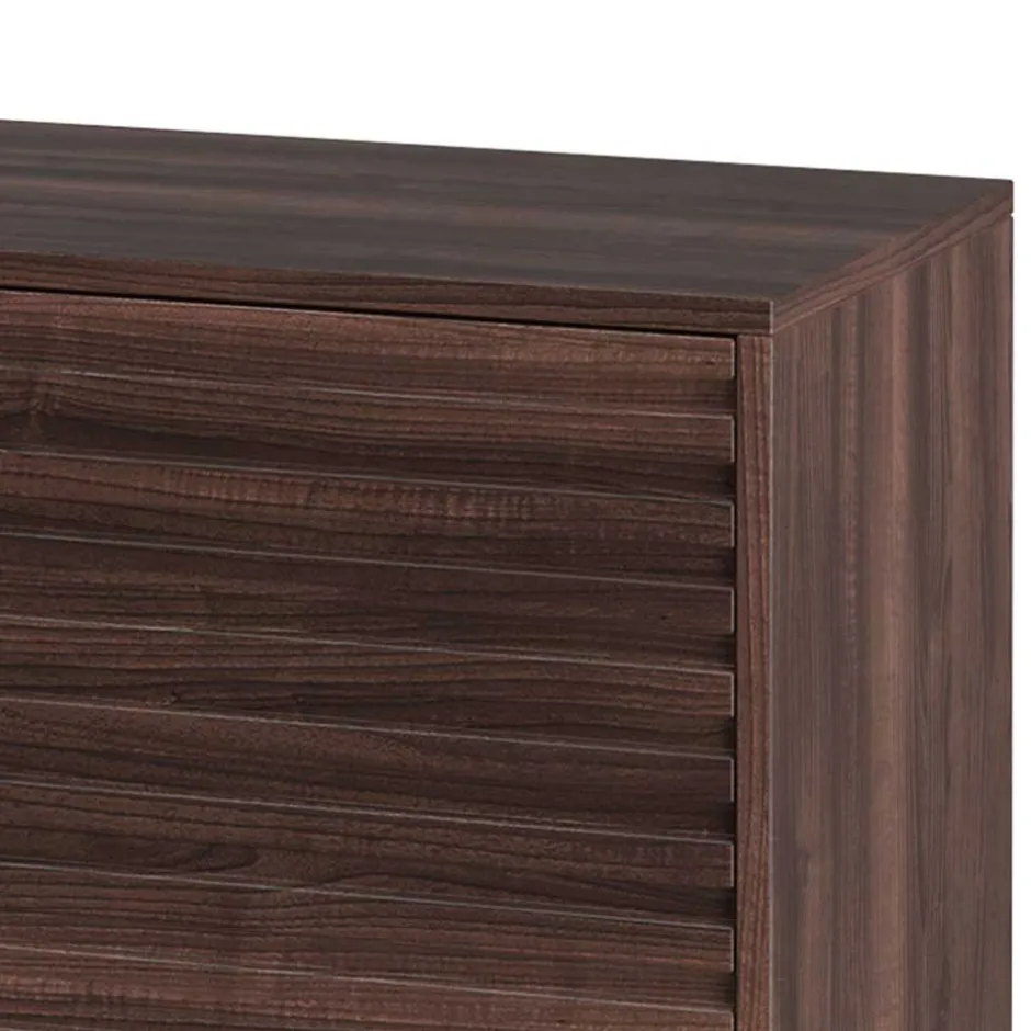 Wohnen TV Unterschrank in Walnuss Holzoptik - Teleska