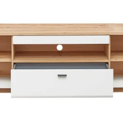 Wohnen TV Unterschrank in Weiß und Wildeiche NB - Niam