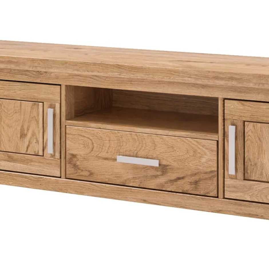 Wohnen TV Unterschrank in Wildeiche teilmassiv - Ladressa