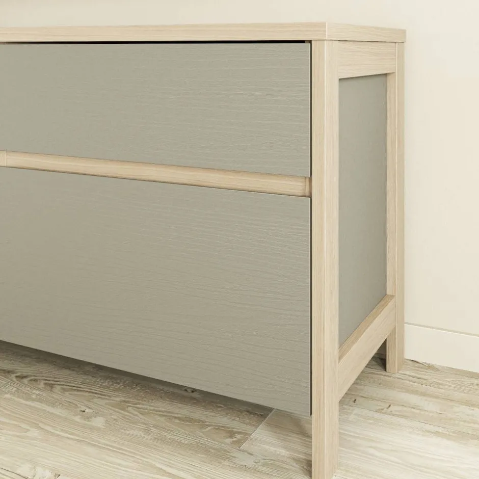 TV Wohnwand in Eukalyptus und Eiche Optik - Promo (dreiteilig)^Wohnen New