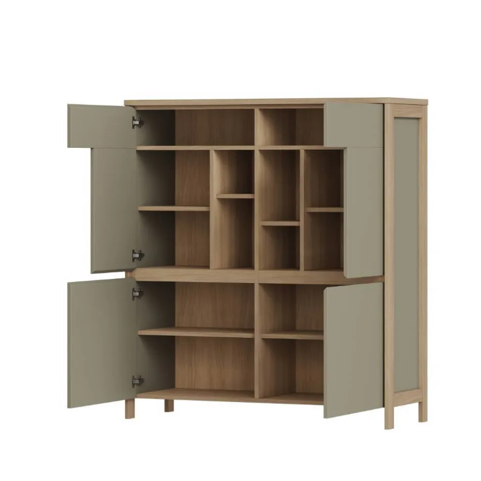 TV Wohnwand in Eukalyptus und Eiche Optik - Promo (dreiteilig)^Wohnen New