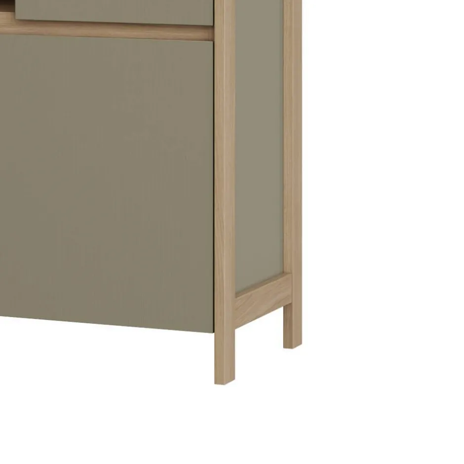 TV Wohnwand in Eukalyptus und Eiche Optik - Promo (dreiteilig)^Wohnen New