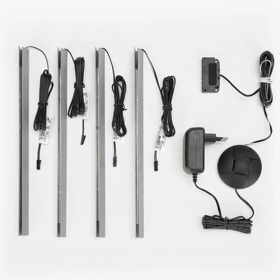 TV Wohnwand in Hellgrau & Zinneiche - Lioscas (fünfteilig)^Wohnen Online