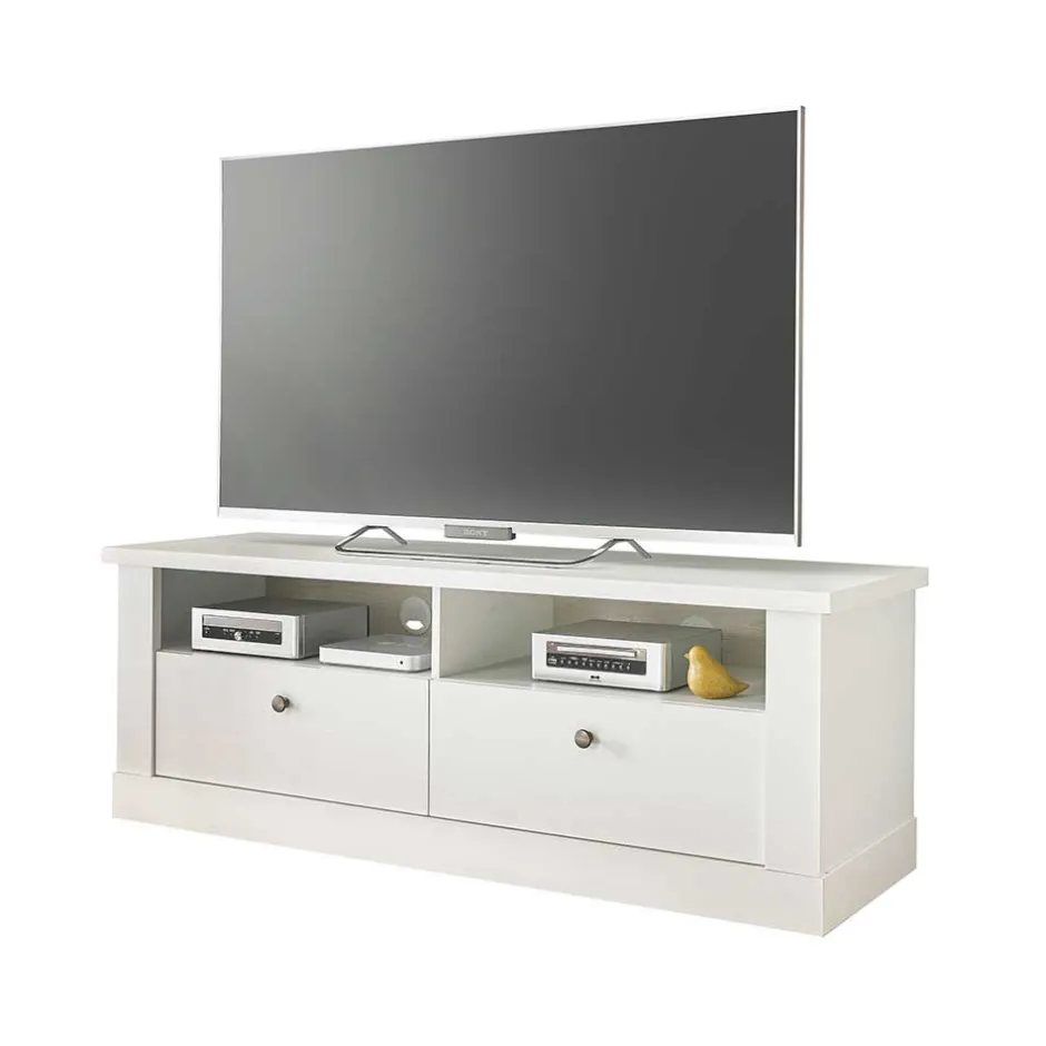 TV Wohnwand in weißer Holzoptik Pinie - Liancos (vierteilig)^Wohnen Clearance