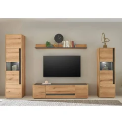 Wohnen TV Wohnwand Möbel Set - Colomania (vierteilig)