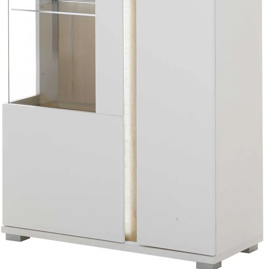 Wohnen TV Wohnwand Möbelkombi mit LED - Racelyn (vierteilig)