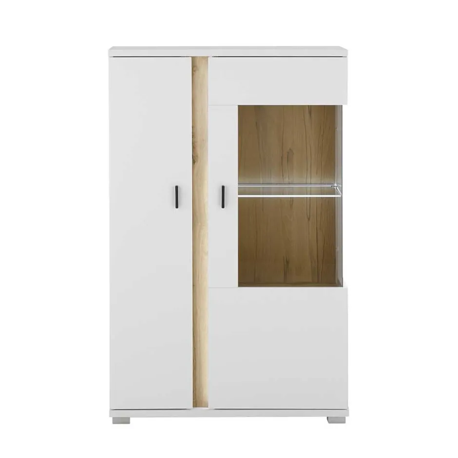 Wohnen TV Wohnwand Möbelkombi mit LED - Racelyn (vierteilig)