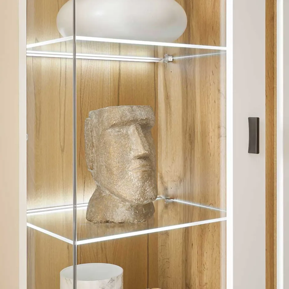 Wohnen TV Wohnwand Möbelkombi mit LED - Racelyn (vierteilig)