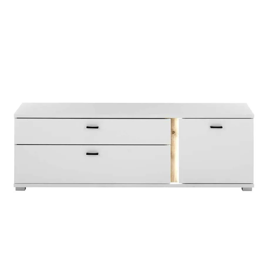 Wohnen TV Wohnwand Möbelkombi mit LED - Racelyn (vierteilig)