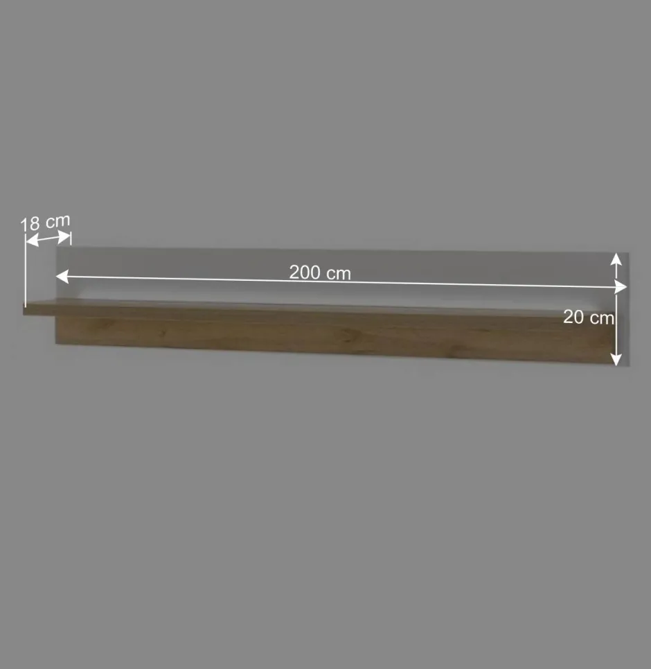 TV Wohnwand mit Licht Möbelset - Racelyn (vierteilig)^Wohnen New