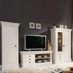 TV Wohnwand Satumare aus Kiefer teilmassiv (dreiteilig)^Wohnen New