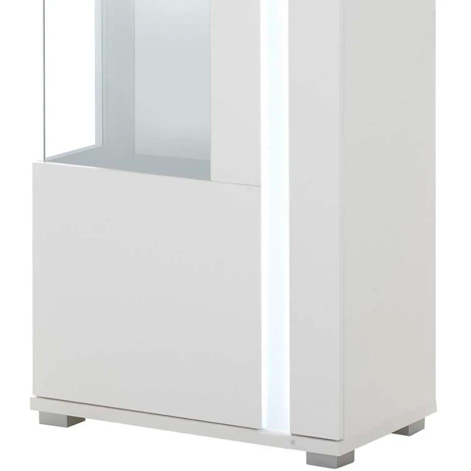 Wohnen TV Wohnwandmöbel in Weiß Set - Tirol (vierteilig)