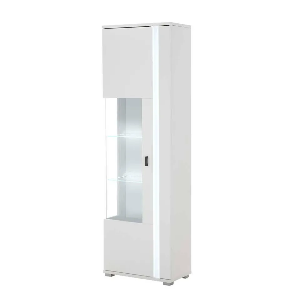 Wohnen TV Wohnwandmöbel in Weiß Set - Tirol (vierteilig)