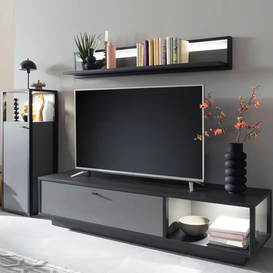 TV Wohnzimmermöbel Set - Ridona (dreiteilig)^Wohnen Hot