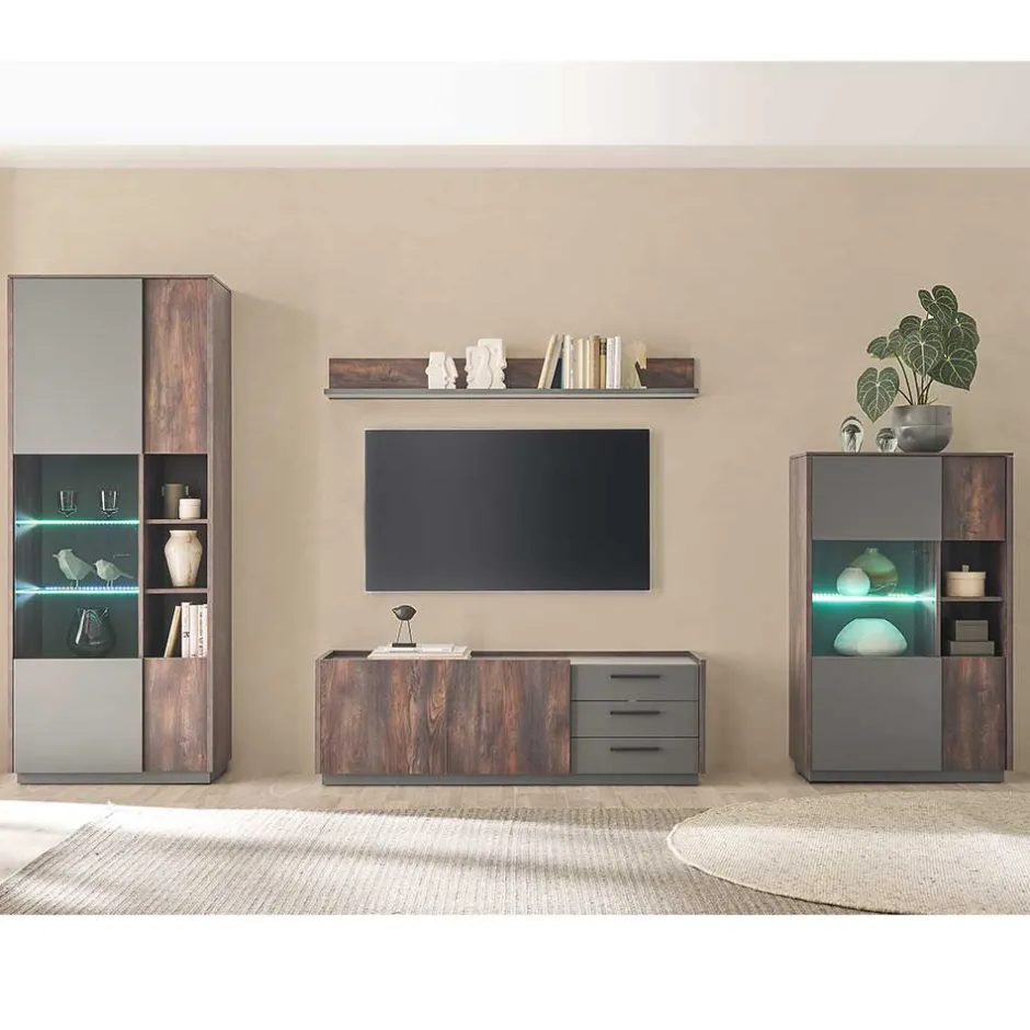 TV Wohwand Kombination modern - Mundo (vierteilig)^Wohnen Online