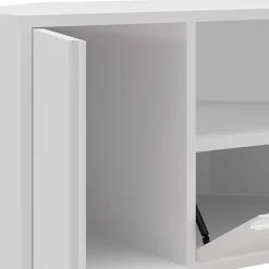 Wohnen TV-Board für die Ecke in Weiß & Gold - Patinca