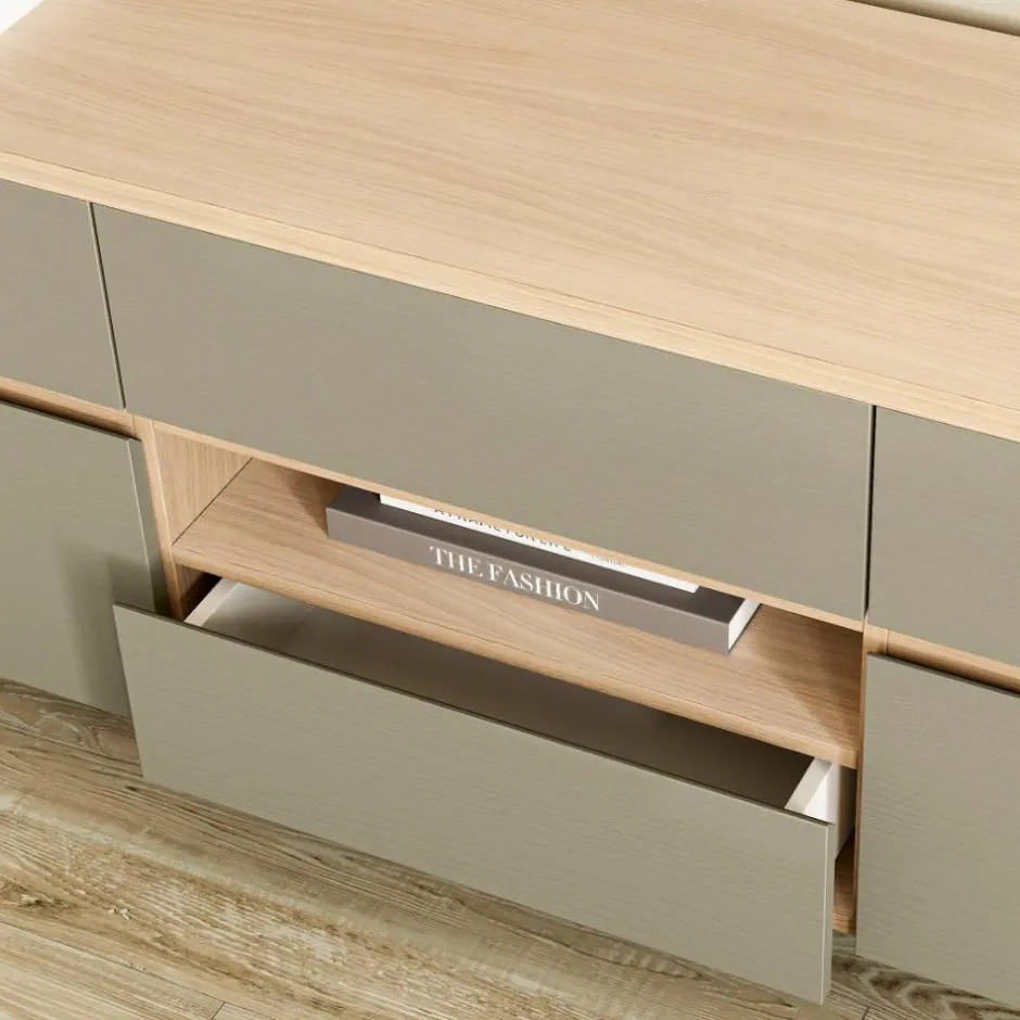 TV-Board in Eukalyptus und Eiche Optik - Promo^Wohnen Outlet