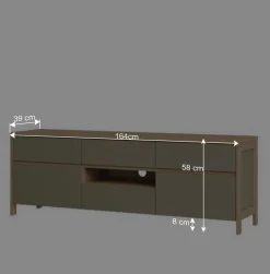 TV-Board in Eukalyptus und Eiche Optik - Promo^Wohnen Outlet