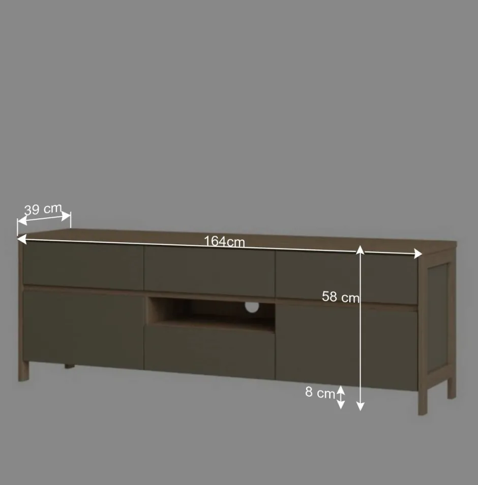 TV-Board in Eukalyptus und Eiche Optik - Promo^Wohnen Outlet