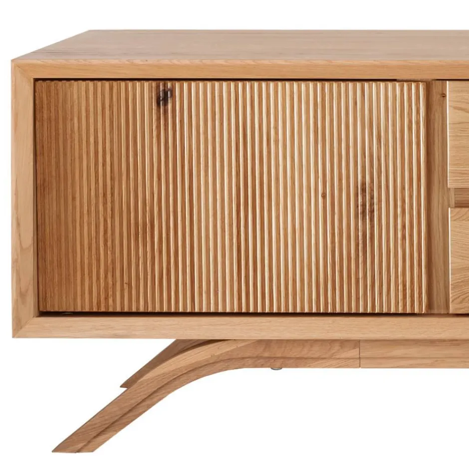 Wohnen TV-Kommode aus Wildeiche Massivholz - Fredellia