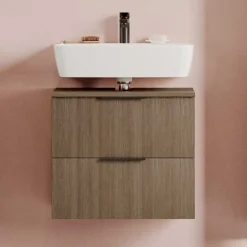 Unterbeckenschrank in dunkler Eiche Holzoptik - Ucaida^Wohnen Sale