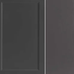 Wohnen Unterbeckenschrank in Dunkelgrau mit Wildeiche - Novelya