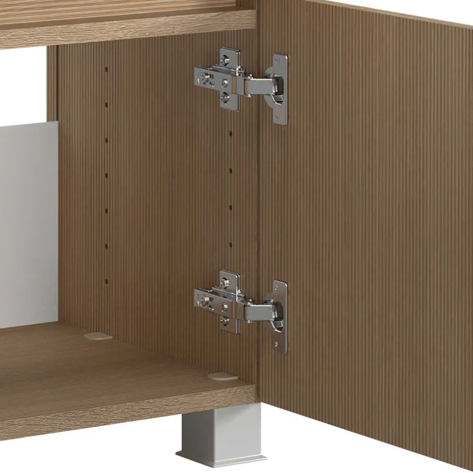 Wohnen Unterbeckenschrank in Eiche Hell Dekor - Leitha