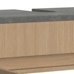 Wohnen Unterbeckenschrank in Eiche Hell Dekor - Leitha