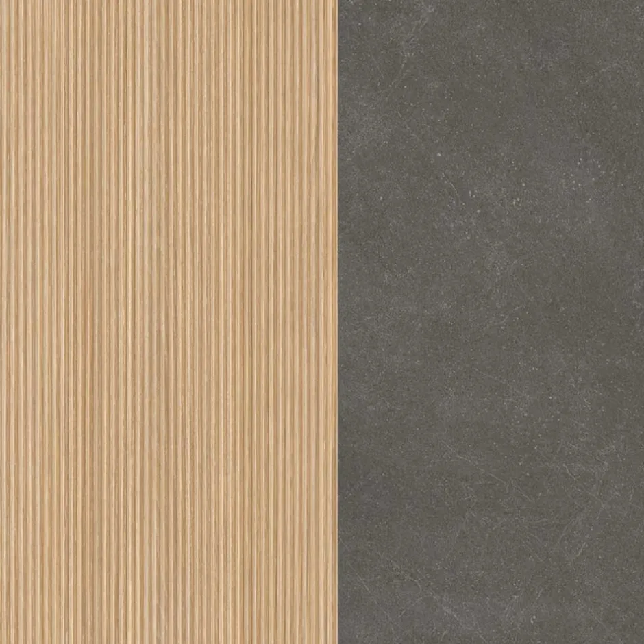 Wohnen Unterbeckenschrank in Eiche Hell Dekor - Leitha