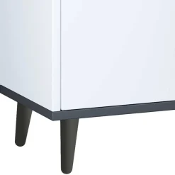 Wohnen Unterbeckenschrank in Weiß und Anthrazit - Rondja