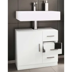 Unterbeckenschrank mit drei Schubladen und Tür - Gransov^Wohnen Hot