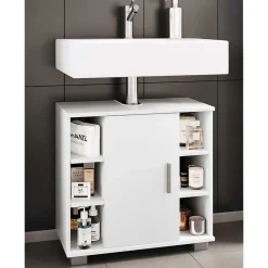 Wohnen Unterbeckenschrank mit sechs Fächern und Tür - Gransov I