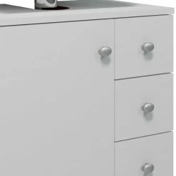 Wohnen Unterbeckenschrank mit Tür und drei Schubladen - Huanga