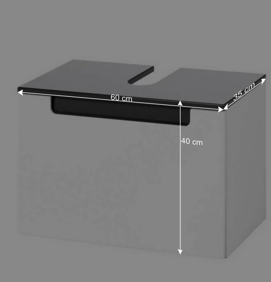 Wohnen Unterbeckenschrank Tymos in Weiß