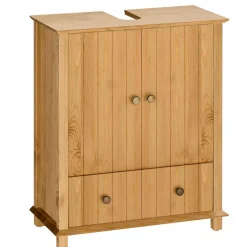 Wohnen Unterschrank fürs Waschbecken aus Holz Kiefer - Akzinad