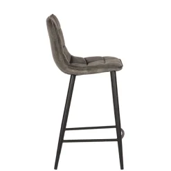 Velours Barstühle in Dunkelgrün - Cremo (2er Set)^Wohnen Clearance